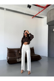 TREND ÖZEL TASARIM BOL PAÇA RAHAT KALIP DENİM JEAN PALAZO BAGGY PANTOLON 30
