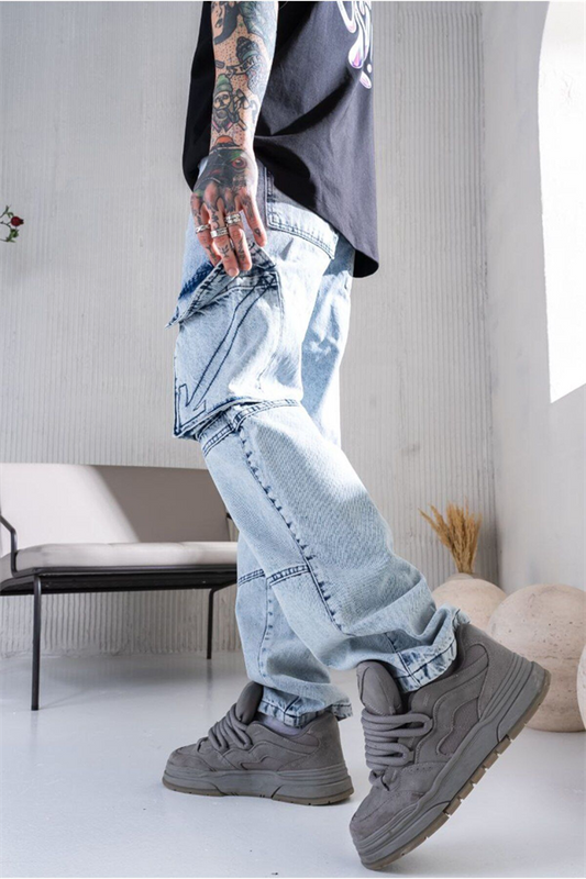 Trend Dr Erkek Baggy Deni̇m Pantolon