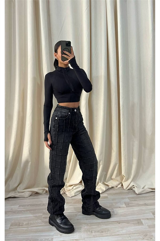 Trend İkoni̇k Tasarim Baggy Jean Deni̇m Pantolon