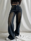 Trend Unısex Baggy Bol Kesim Jean Palazzo Pantolon