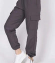 Paraşüt Kumaş Cepli Kargo Pantalon Anrasit