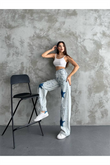 Trend Y2k Star Desi̇gn Baggy Deni̇m Jean Pantolon