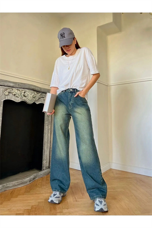 Y2k Recycled Baggy Pocket Jean Pantolon